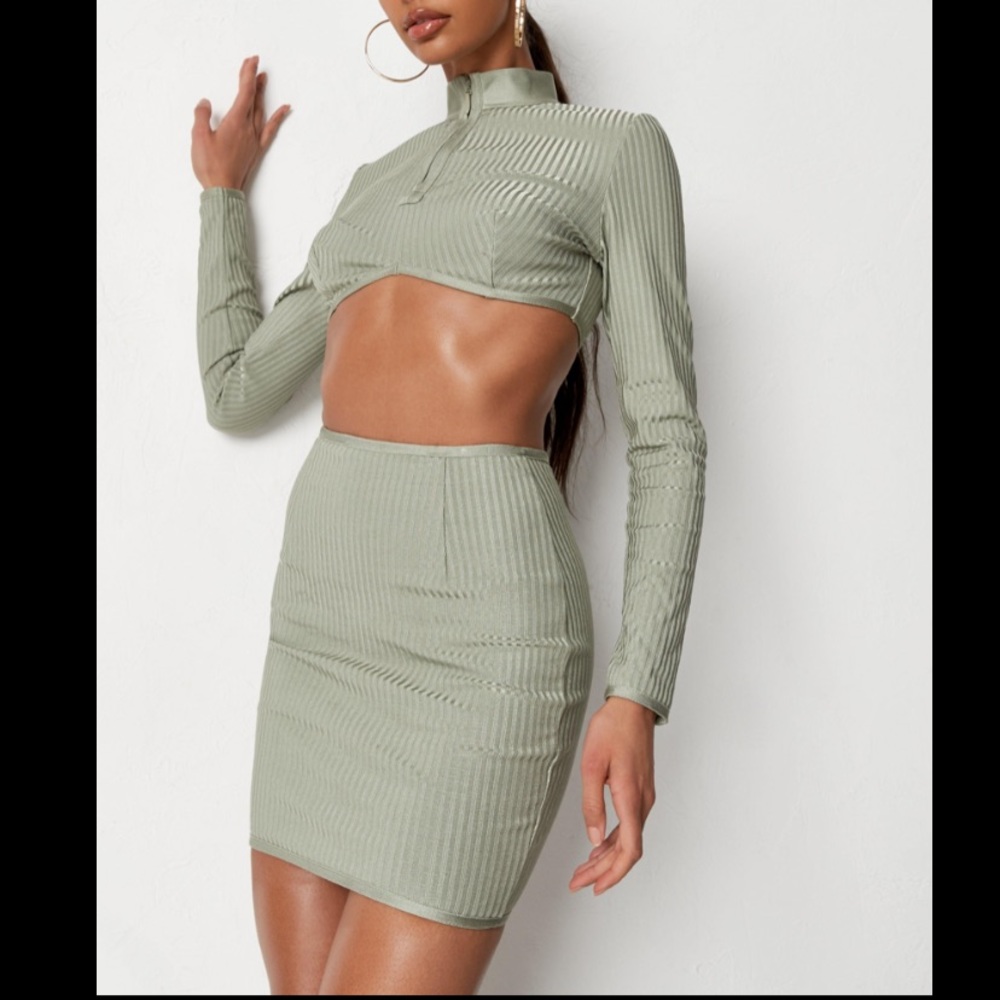 Missguided Sage Bandage Set